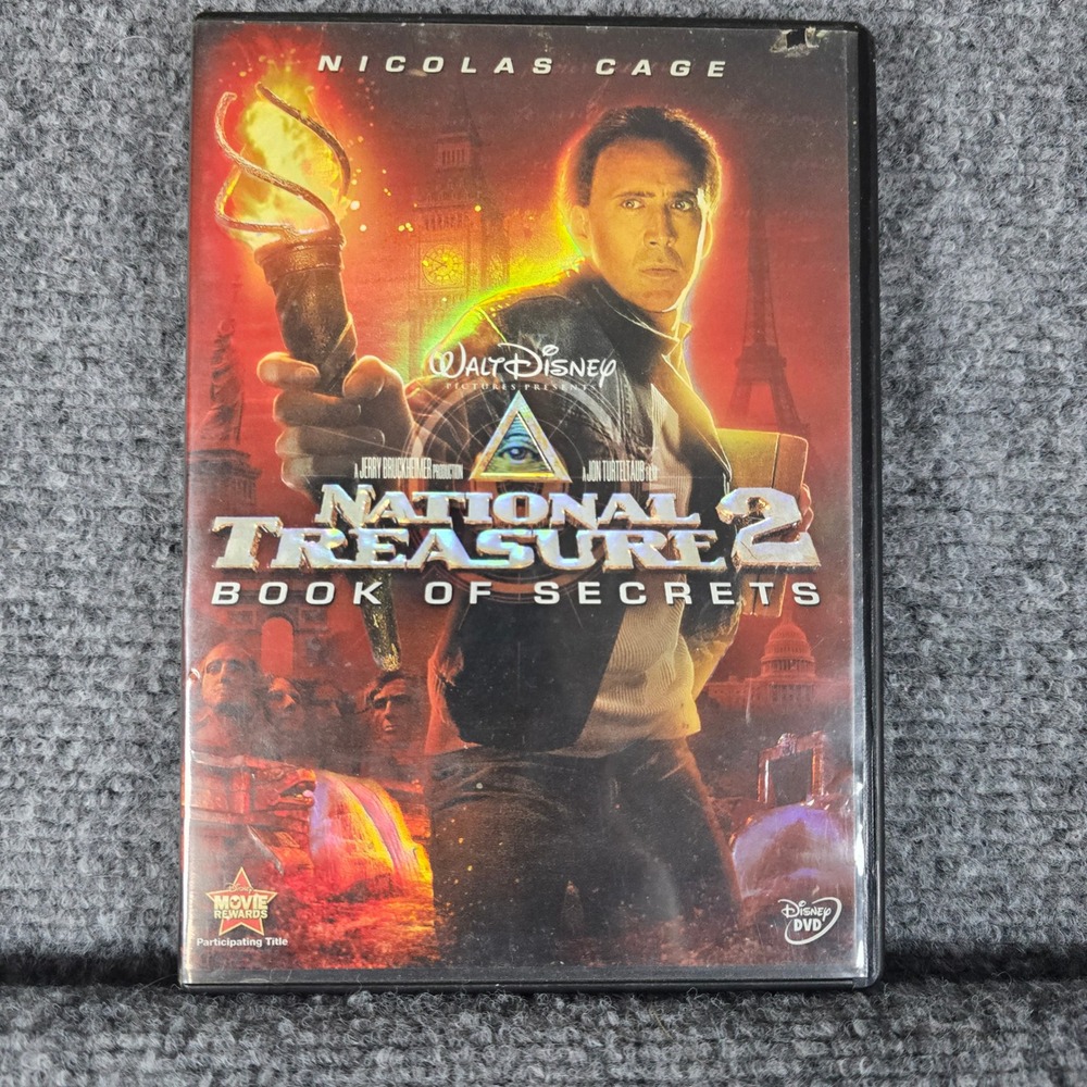 National Treasure 2‎ Book of Secrets DVD Nicolas Cage Disney Adventure Movie